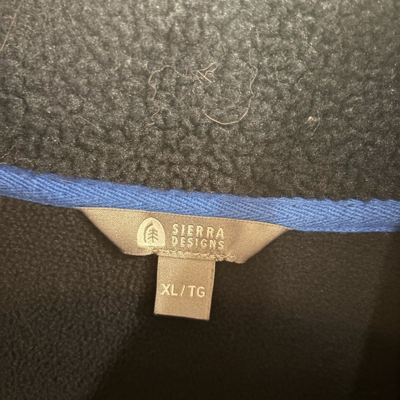 Women's Navy Blue Fleece Sweater - Picture 2 of 3